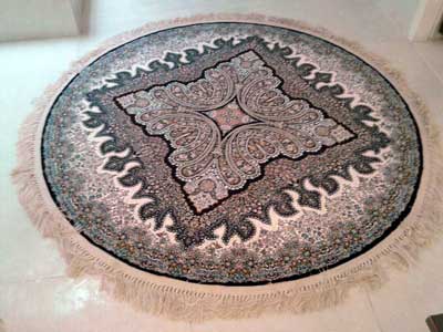 فرش گرد و بیضی